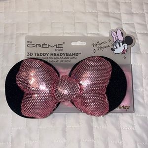 THE CREME SHOPxDisney Minnie Mouse 3D Teddy Plush Spa Headband